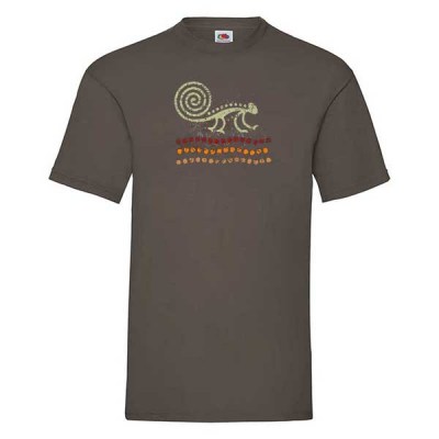 ΚΑΦΕ  t-shirt FRUIT OF THE LOOM με στάμπα A402